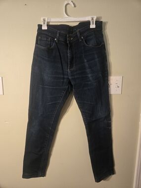 Men's Slim Straight Jeans in Dark Indigo Wash
